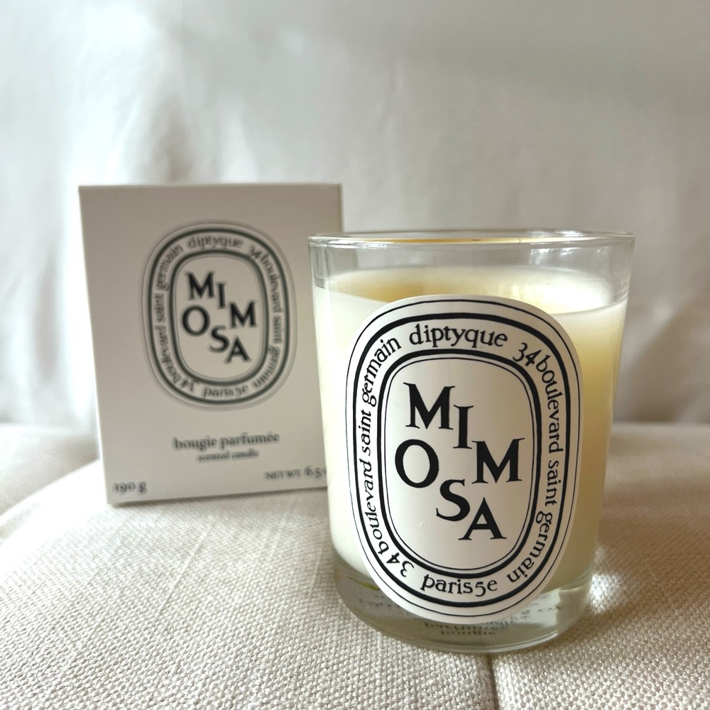 Diptyque MIMOSA bougie candle 6.5 oz LIGHTLY USED (w/Box)